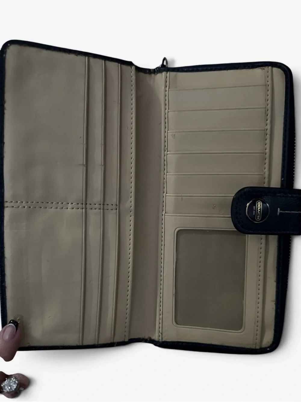 Coach trifold wallet